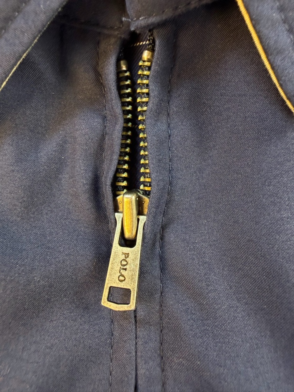 Vintage 90’s Polo by Ralph Lauren Men's Navy Harrington Bomber Jacket XL - Picture 9 of 10